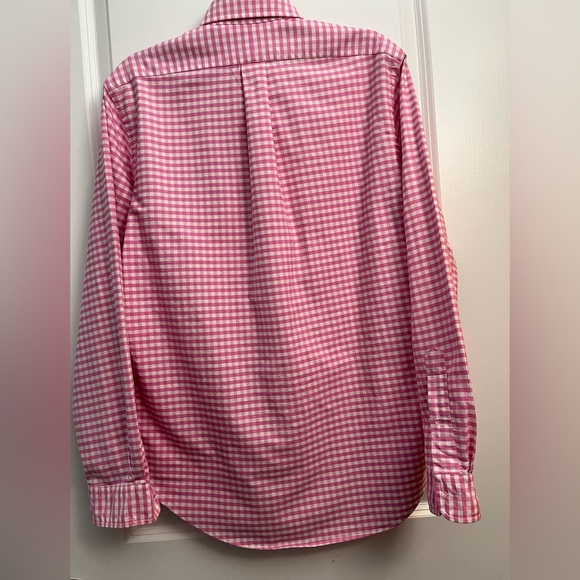 Ralph Lauren Pink Gingham Check Button-Down Shirt – Classic Fit - Picture 4 of 4